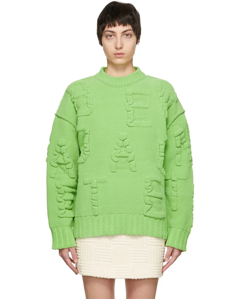 Bottega Veneta Green Alphabet Sweater 3048
