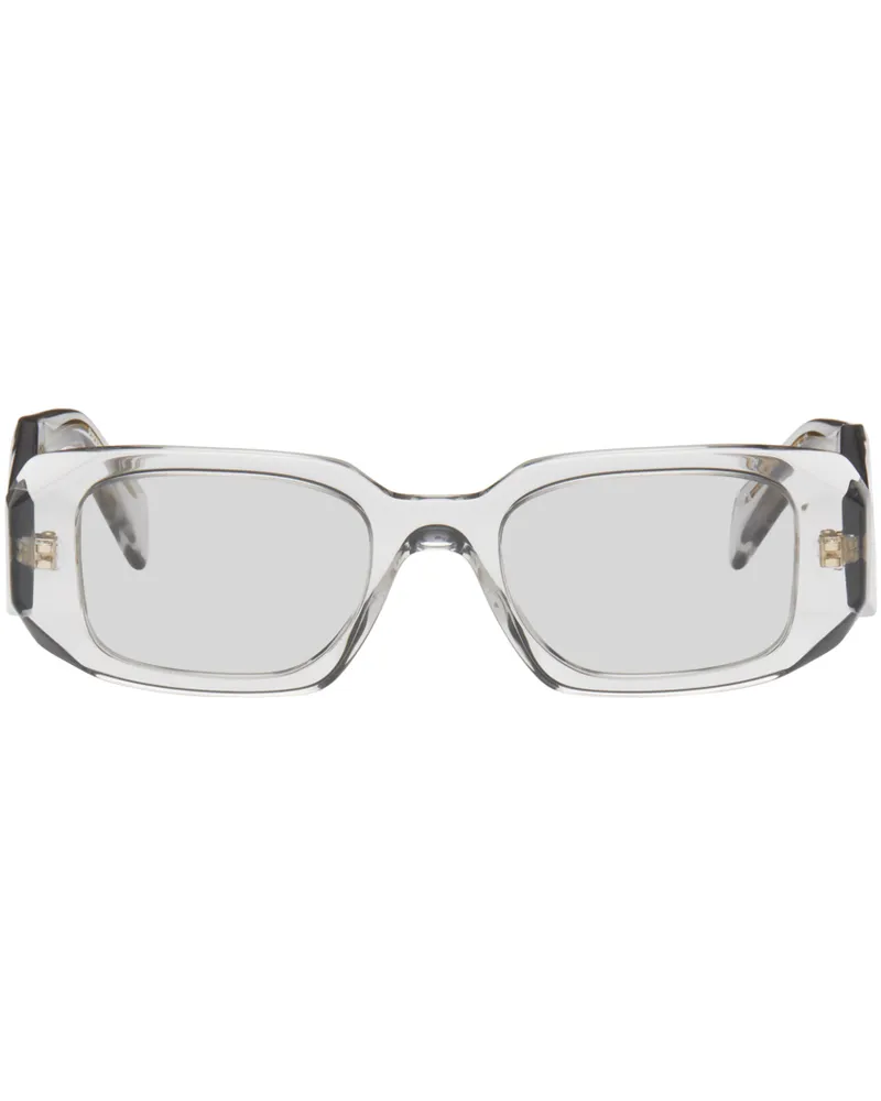 Prada Gray Symbole Sunglasses 12r30b