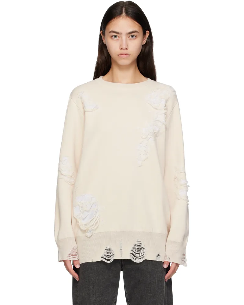 Maison Margiela Off-White Double-Faced Sweater 001j