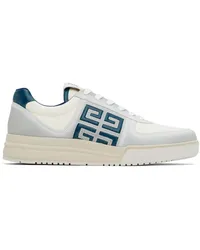 Givenchy Off-White & Blue G4 Low Sneakers 114-white