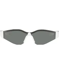 Gucci White Mask Sunglasses White-white-grey