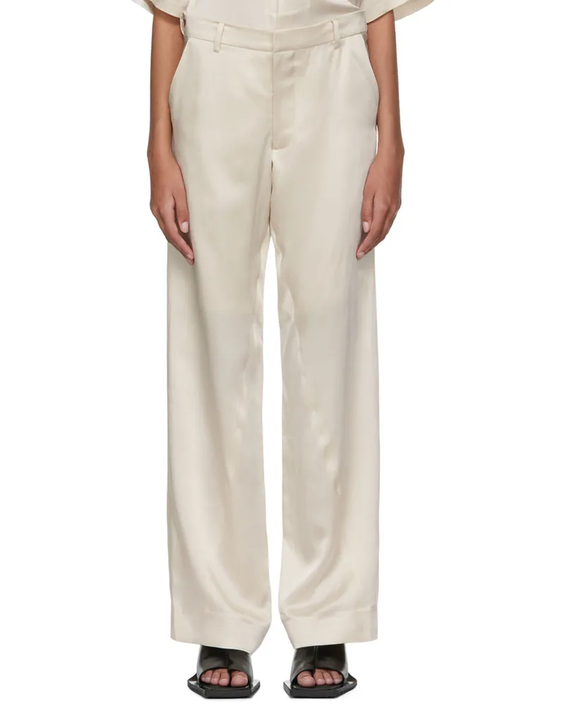 Bianca Saunders Off-White Benz Trousers Cream