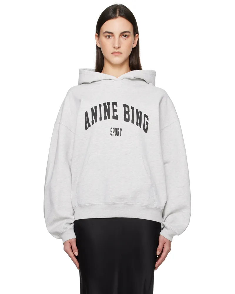 Anine Bing Gray Harvey Hoodie Grey