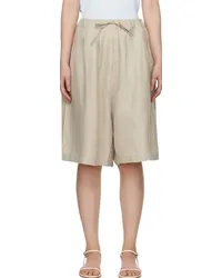 CORDERA Beige Maxi Shorts Toasted