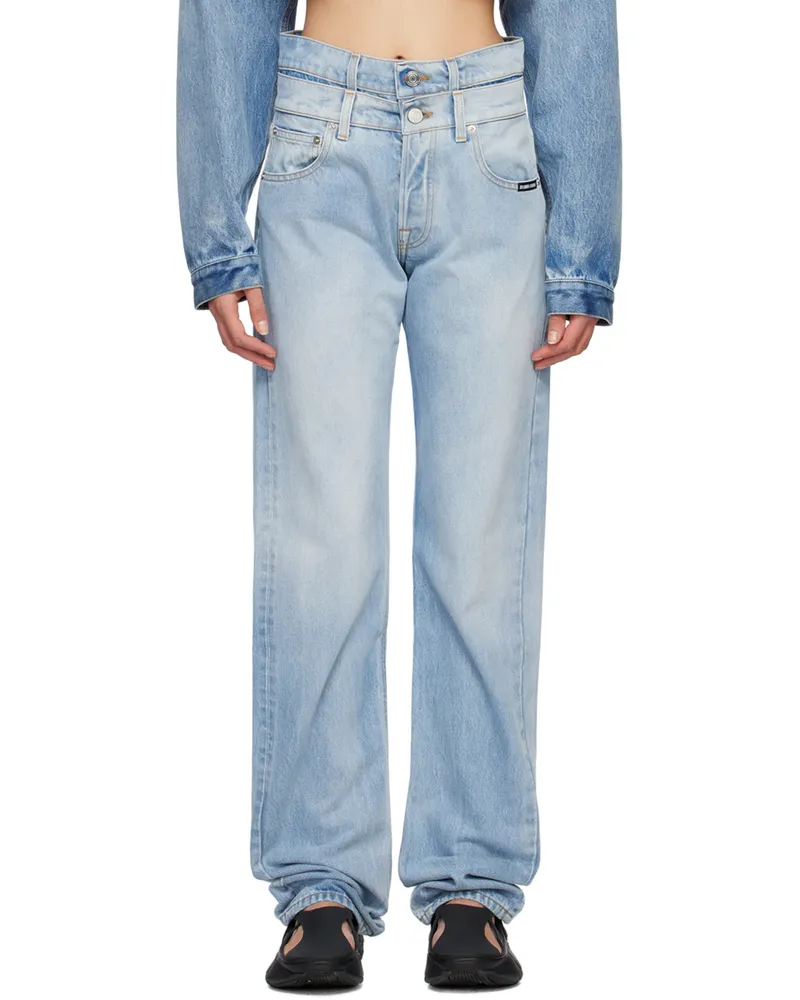 VTMNTS Blue Double Waist Jeans Light