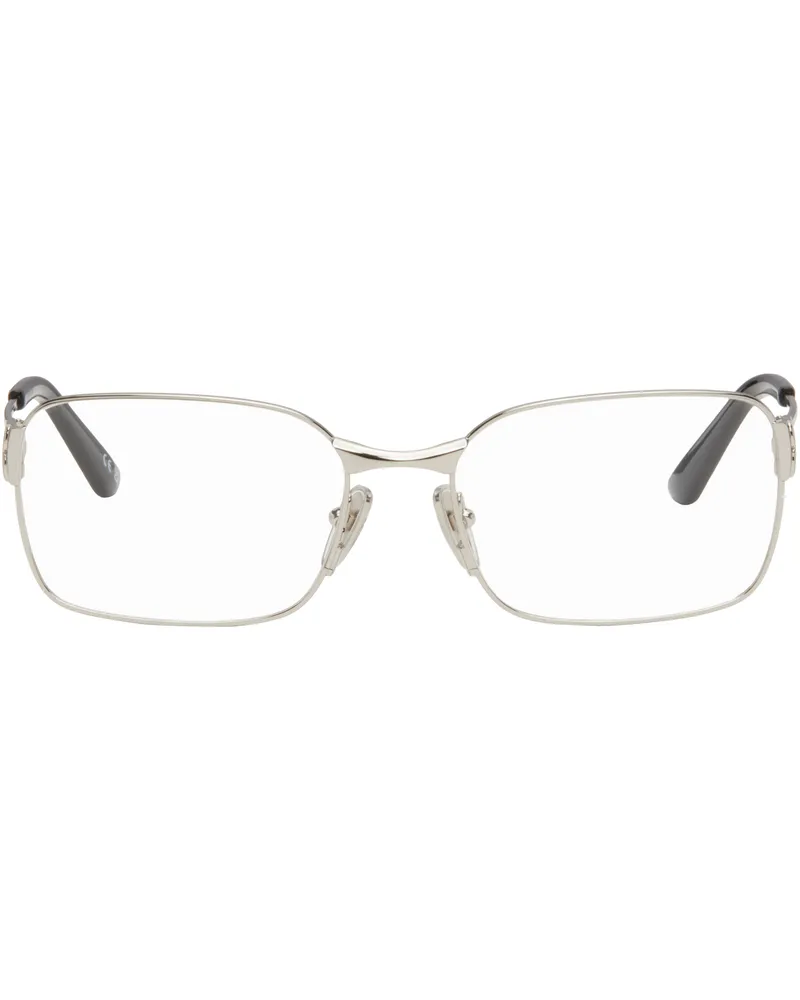 Balenciaga Silver Mercury Metal Glasses 002