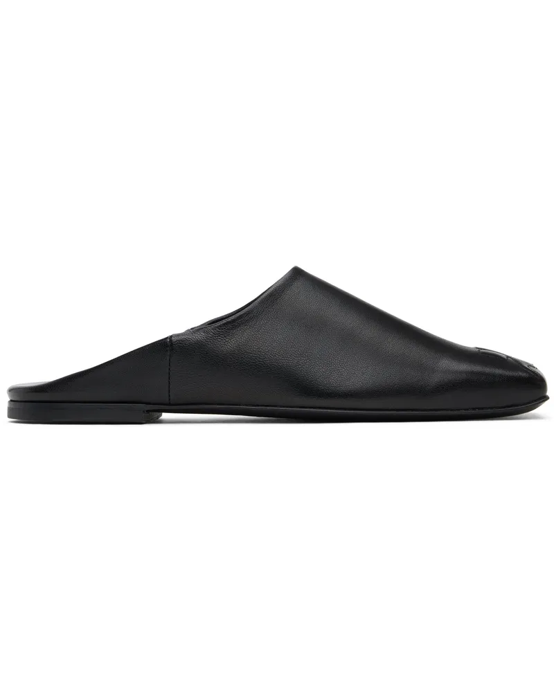 Courrèges Black Heritage Leather Mules 9999