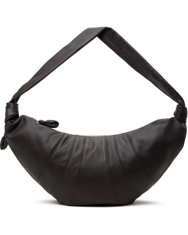 Christophe Lemaire Brown Large Croissant Bag Gr102