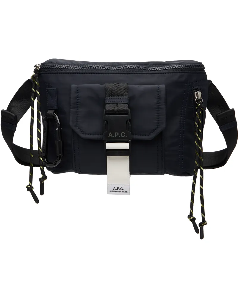 A.P.C. Navy Trek Bum Bag Iak