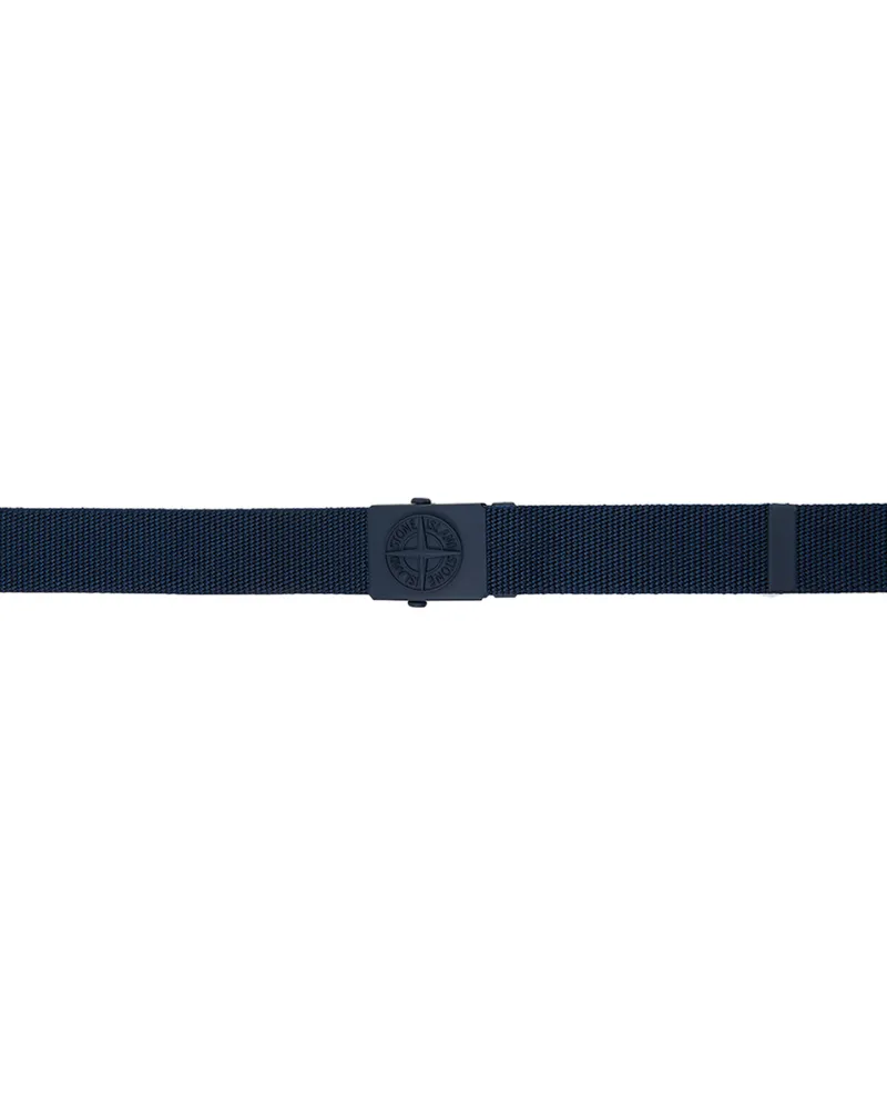 Stone Island Kids Navy Logo Belt V0027