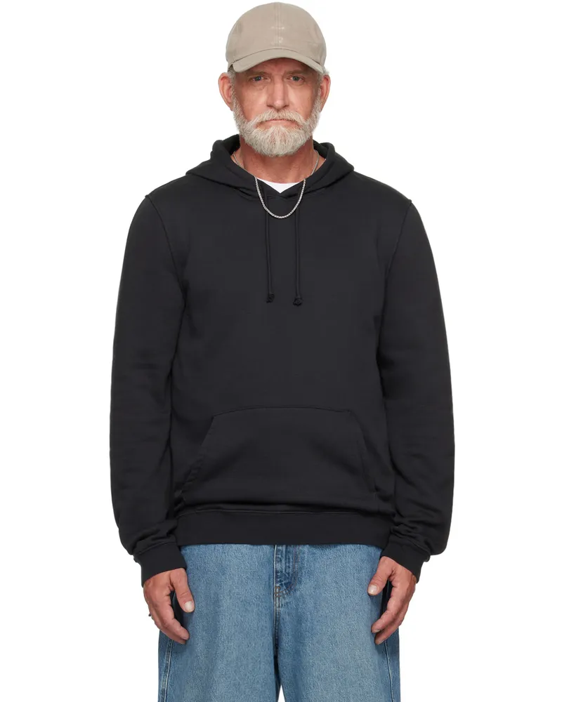 SKIMS Black Fleece Lounge Hoodie Washed