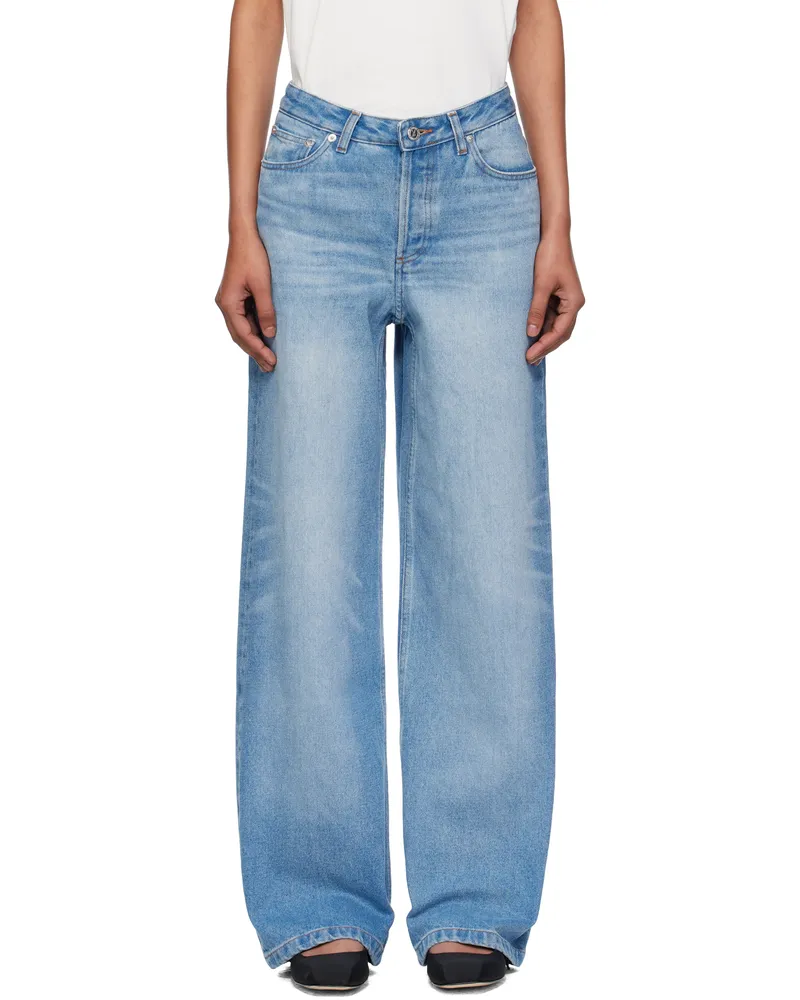 A.P.C. Blue Elisabeth Jeans Iab
