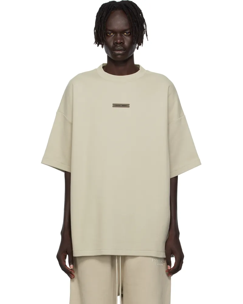 Fear of God Taupe 90s Fit Piqué Crewneck T-shirt Abbey