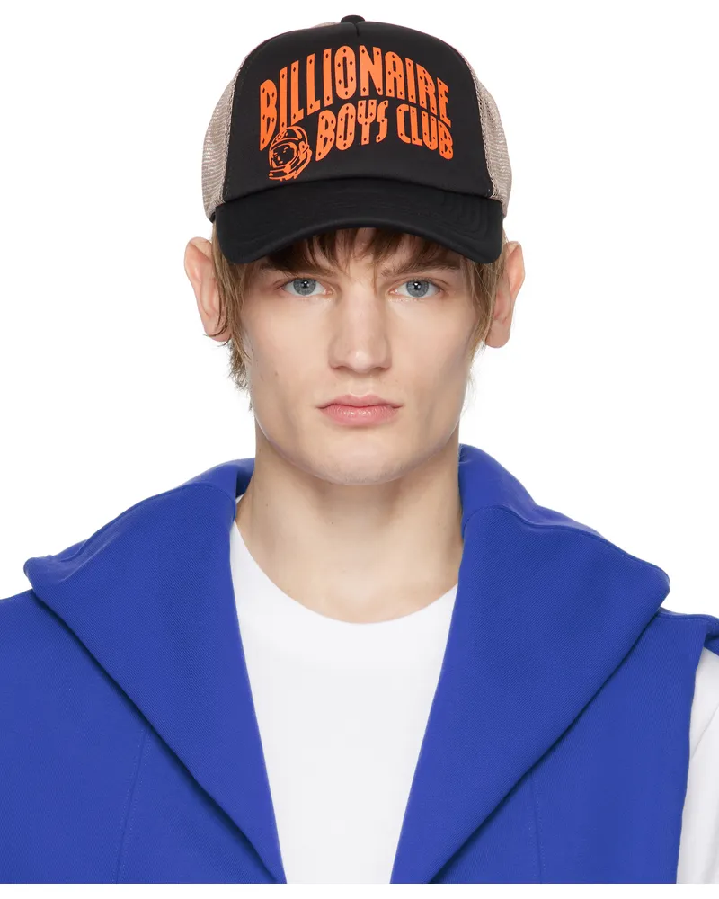 Billionaire Boys Club Black Arch Logo Trucker Cap Black