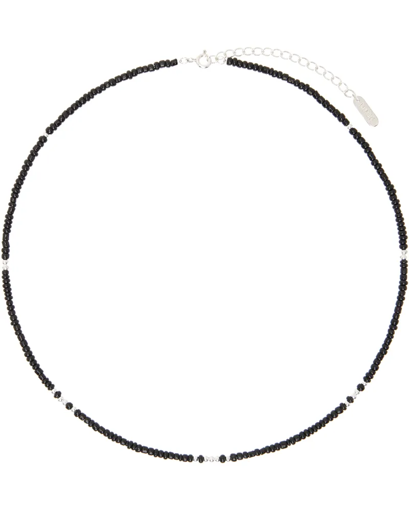 Numbering Black #7777 Necklace Black