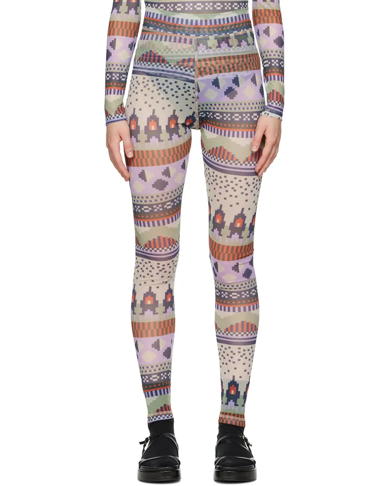 Henrik Vibskov SSENSE Exclusive Multicolor Leggings Green