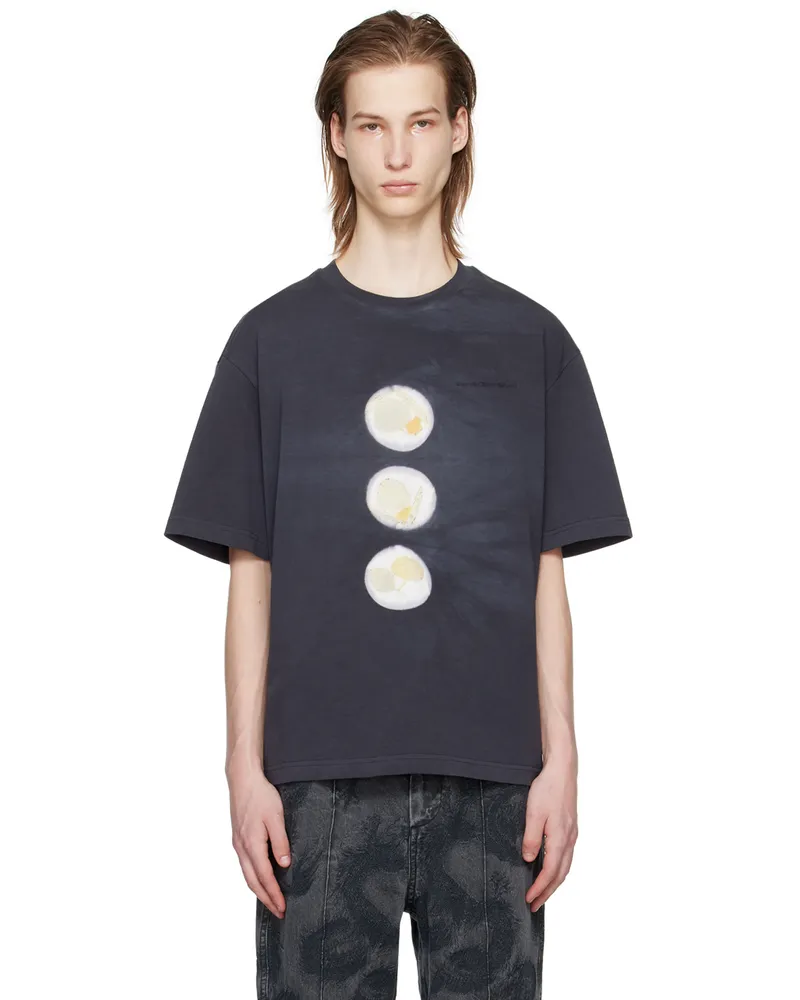 Feng Chen Wang Black Plant Dye T-Shirt Black