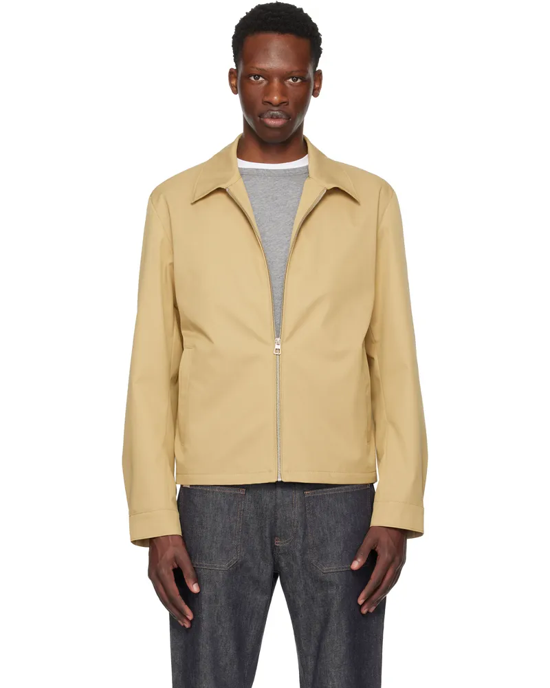 HUGO BOSS Beige BECKHAM Edition Zipped Jacket 288-open