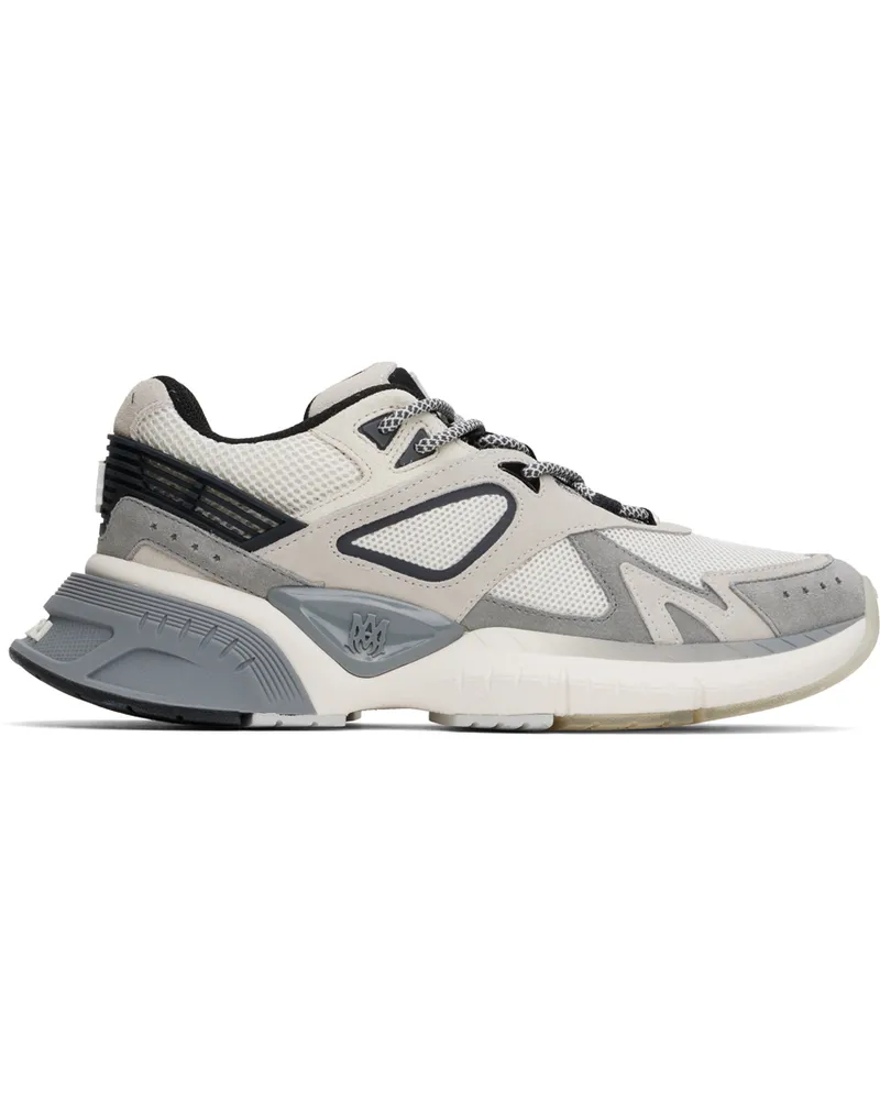 Amiri Gray & Beige MA Runner Sneakers Grey