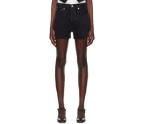 Black Marlow Denim Shorts