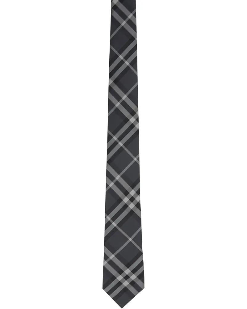 Burberry Gray Manston Tie Charcoal