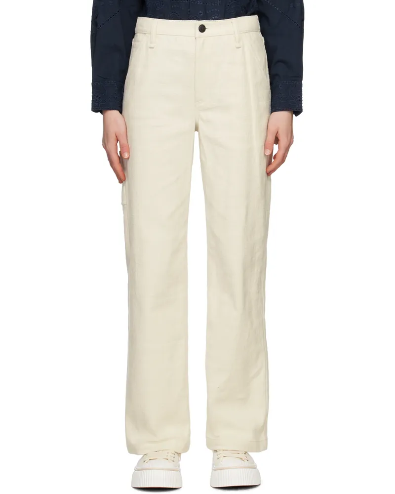 Rag & Bone Beige Sid Trousers Ecru