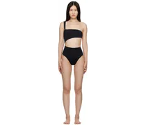 Black IU One-Piece Swimsuit