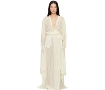 Off-White Wrap Maxi Dress