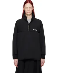 Comme des Garçons Black Half-Zip Sweatshirt Black