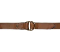 Brown Distressed Leather Belt
