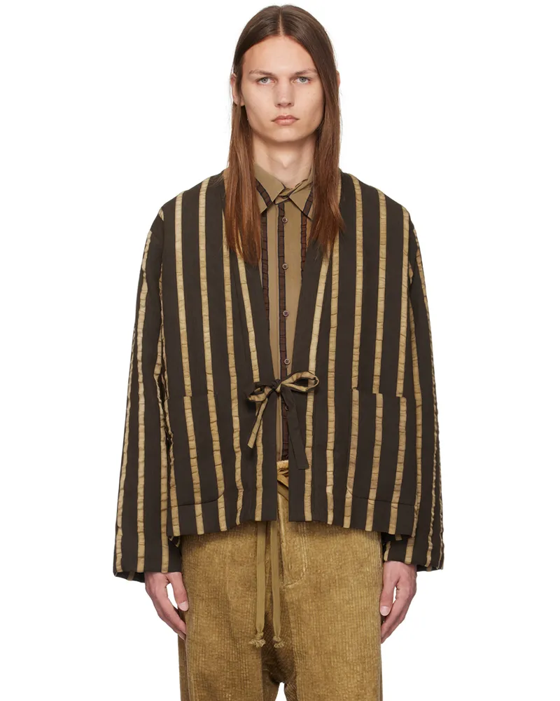 Uma Wang Brown Jester Jacket Uw062