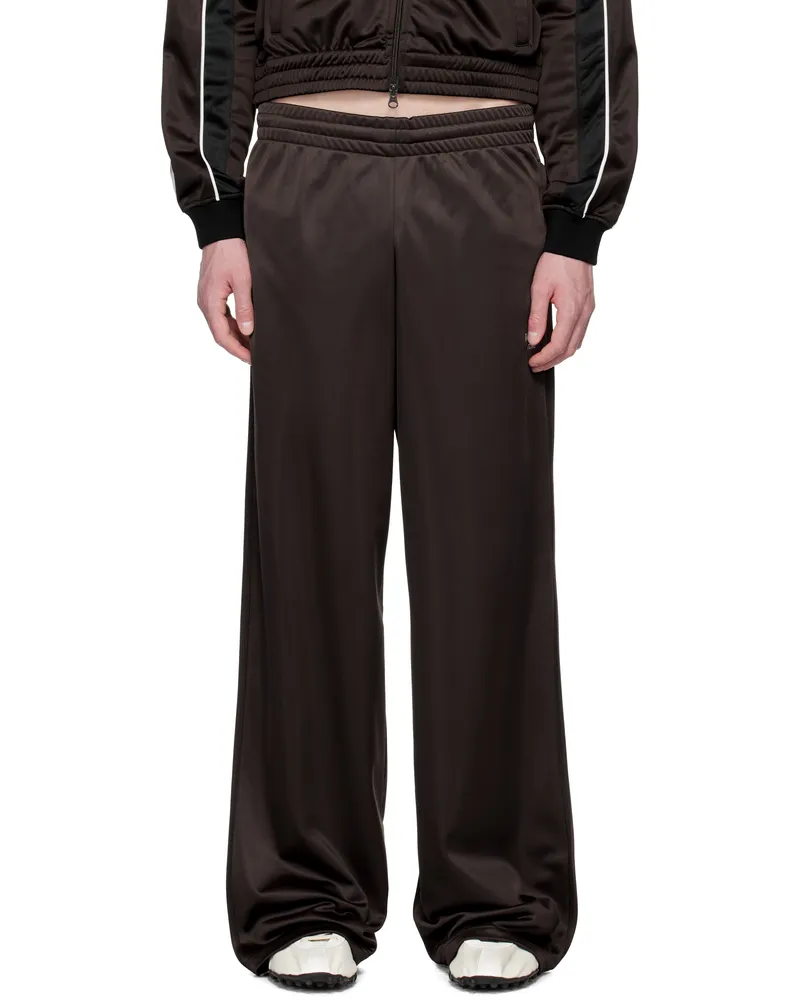 Martine Rose Brown Wide Leg Track Pants Brown