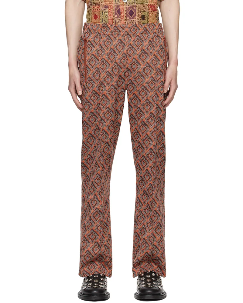 NEEDLES Multicolor Drawstring Track Pants C-orange