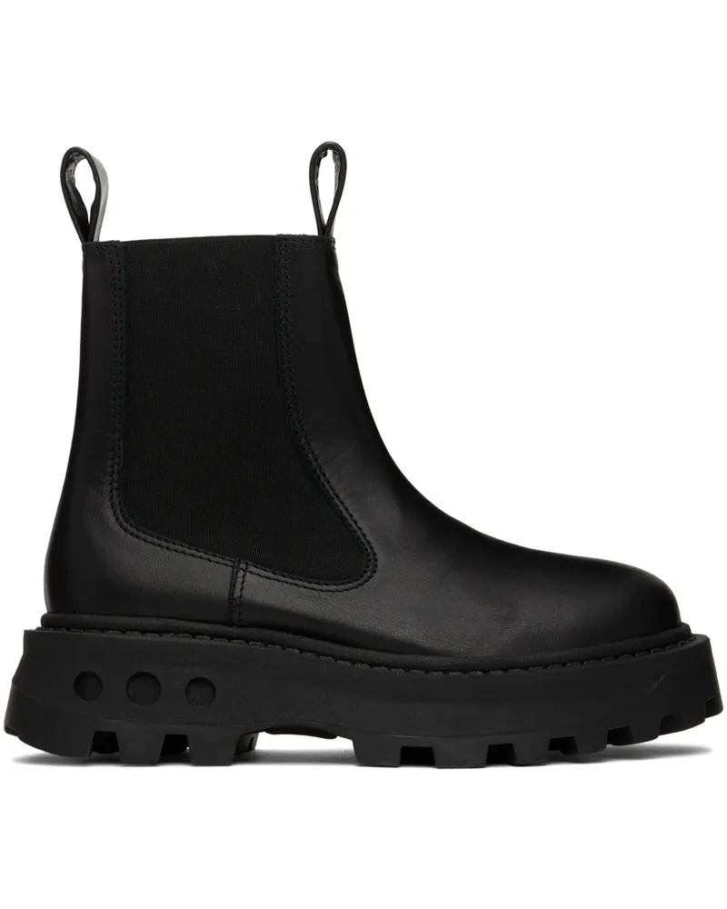 Simon Miller Black Scrambler Chelsea Boots Black