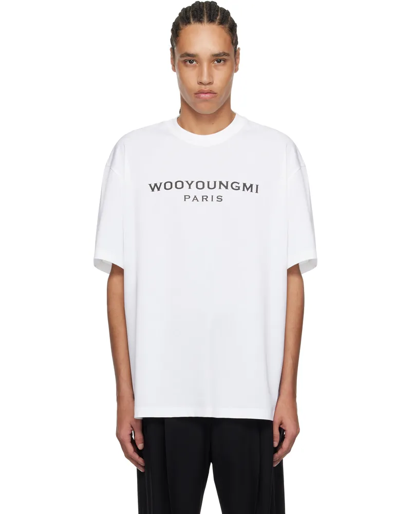 Wooyoungmi White Front Logo T-shirt White714w