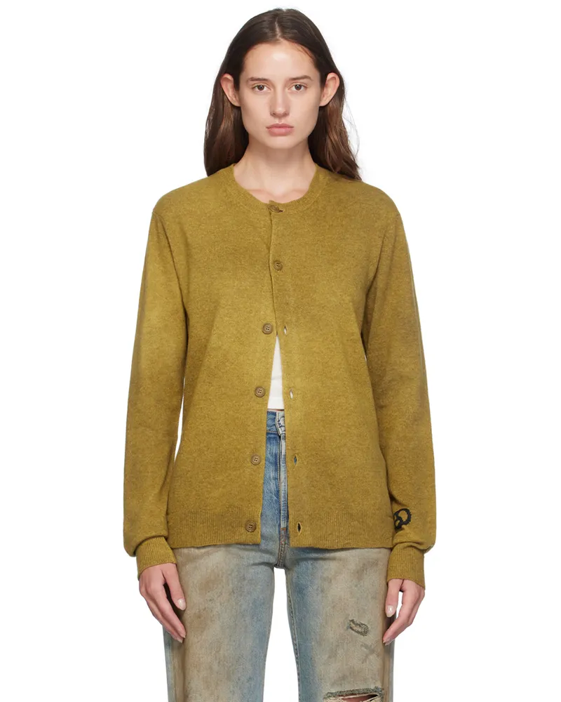 Acne Studios Green Crewneck Cardigan Dp3