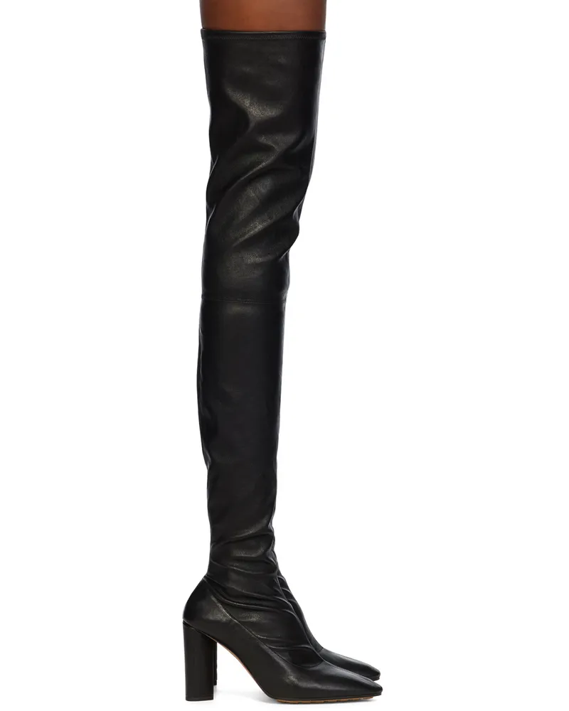 Bottega Veneta Black Tripod Over-The-Knee Boots 1000