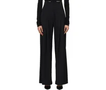 Black Paperbag Waist Trousers
