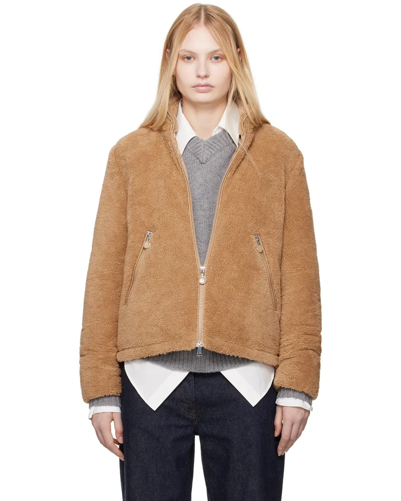 Moncler Tan Polignac Teddy Down Jacket 20u