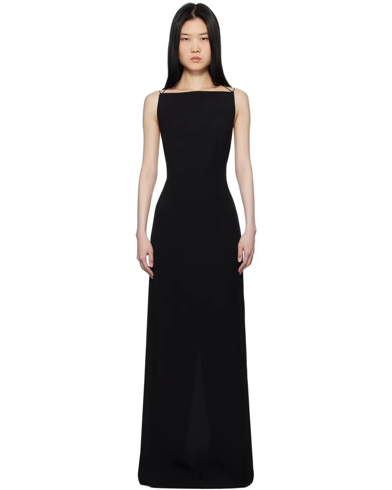 16ARLINGTON Black Hebe Maxi Dress Nero