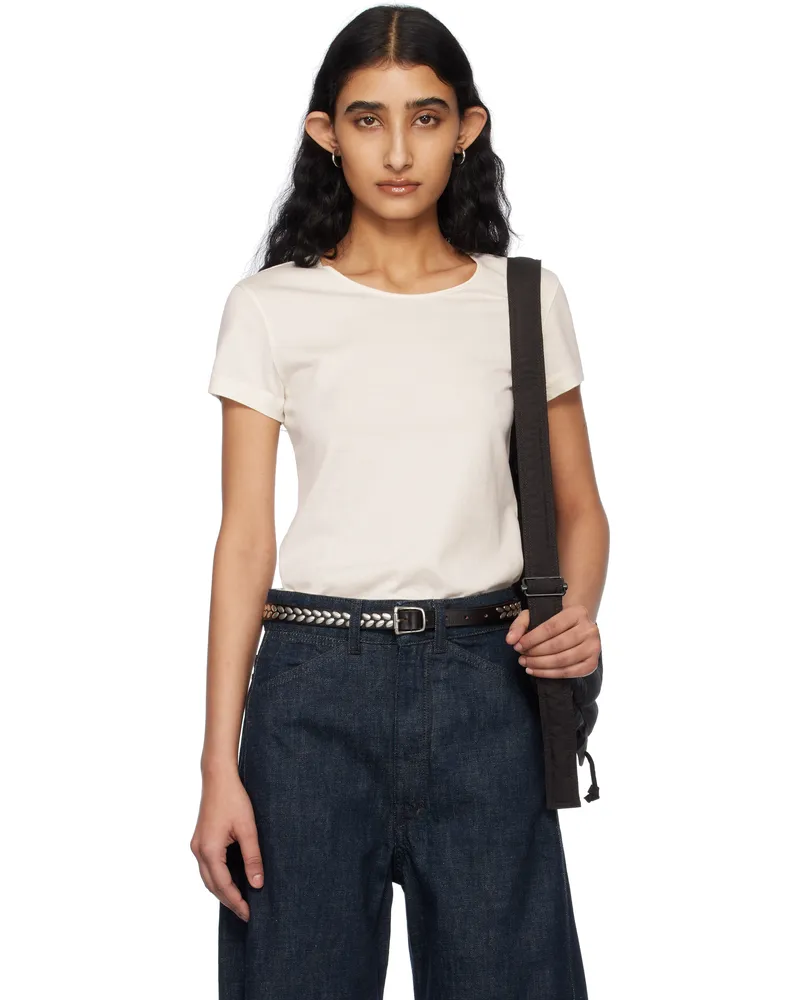Christophe Lemaire Off-White Fitted T-shirt Wh001