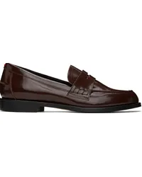 aeyde Brown Oscar Loafers Moka