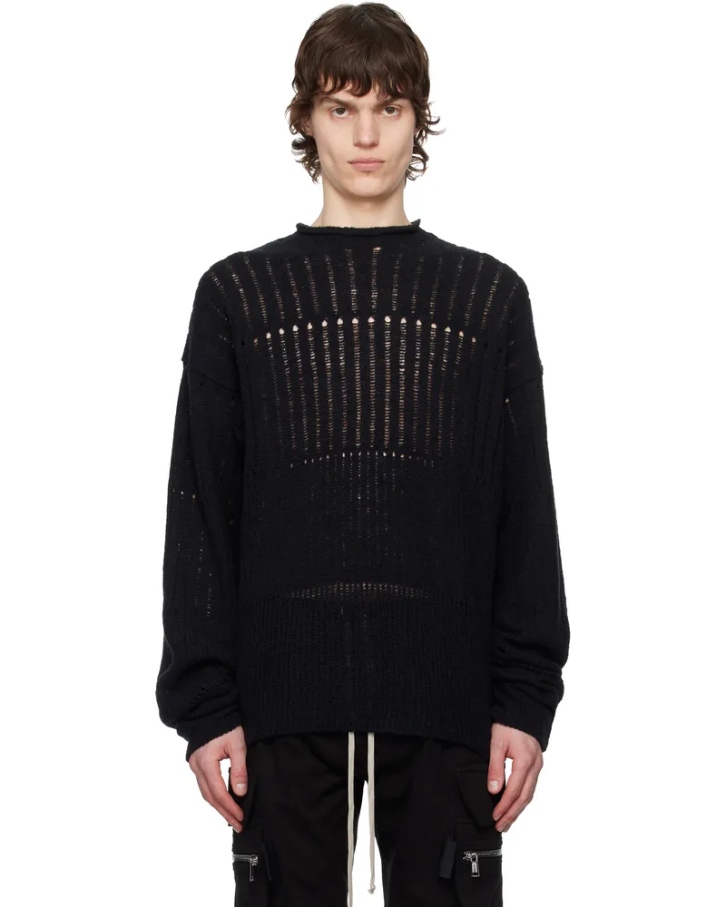 Rick Owens Black Hollywood Oversized Pull Sweater 09