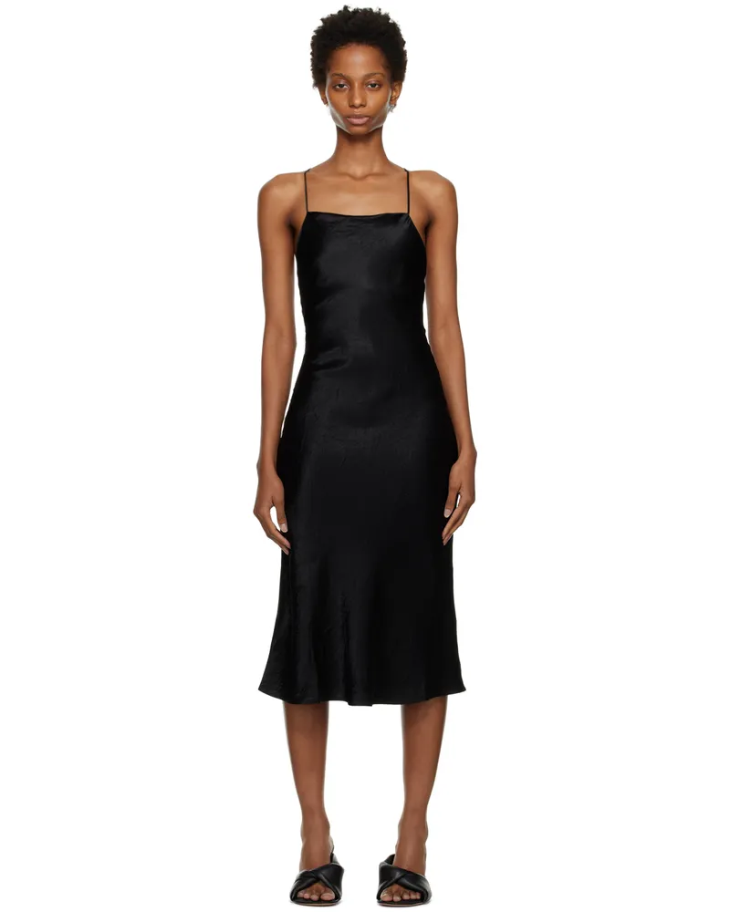 THIRD FORM Black Crush Bias Midi Dress Black