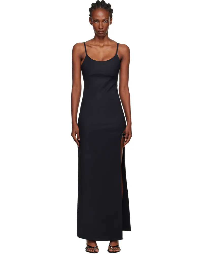 COPERNI Black Garter Belt Maxi Dress Black