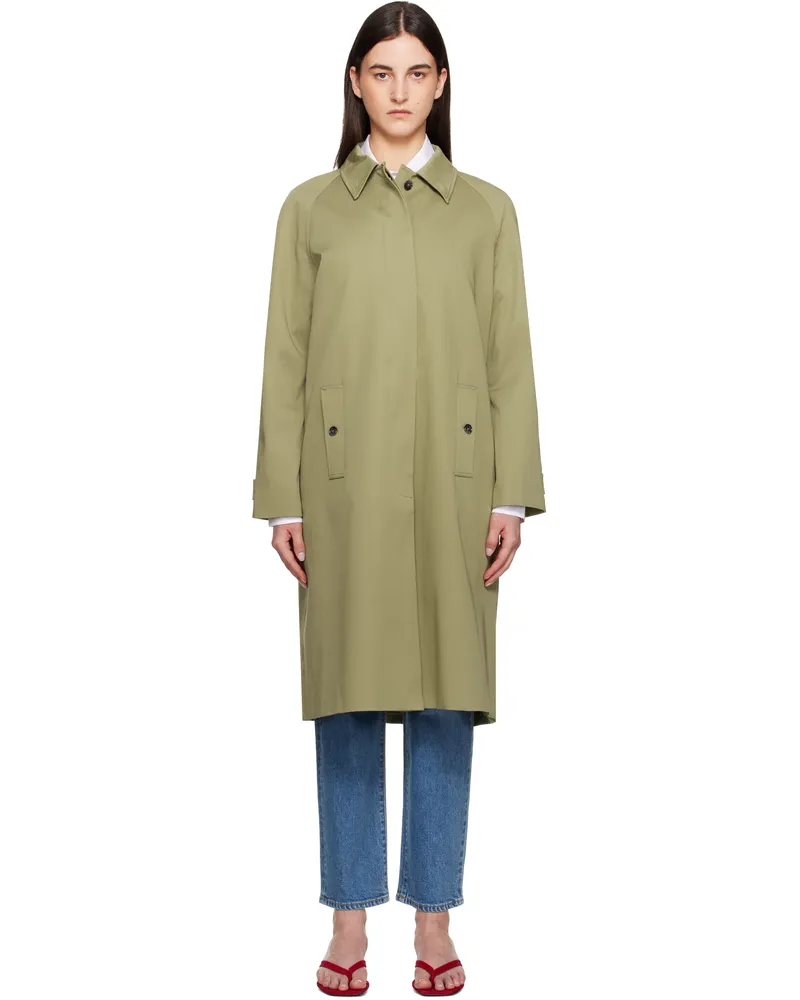 Anine Bing Khaki Randy Trench Coat Army