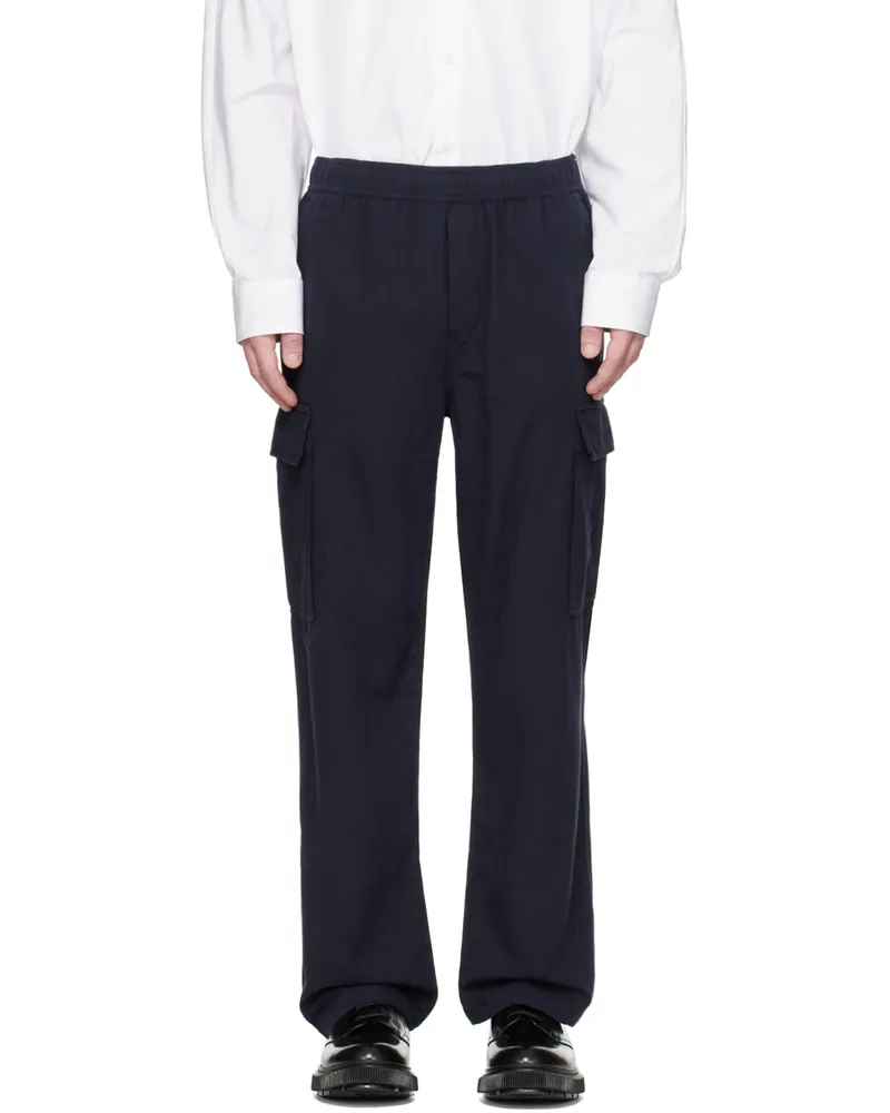 Samsøe & Samsøe Navy Samagnus Cargo Pants Salute