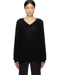 COMMAS Black V-Neck Sweater Black