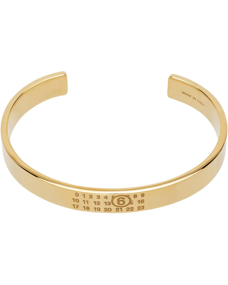 Maison Margiela Gold Minimal Logo Bracelet 950