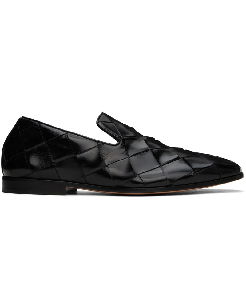 Bottega Veneta Black Roma Slippers 1000-black